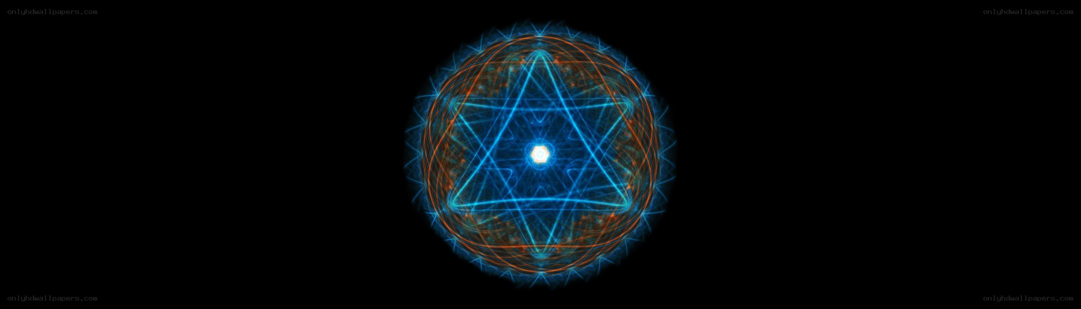 blue and orange energy sphere