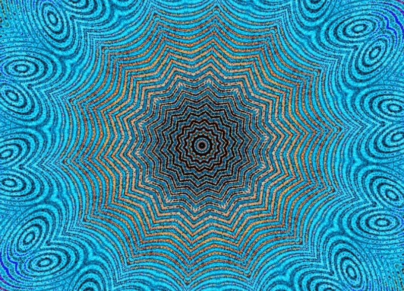 Blue and Orange Mandala