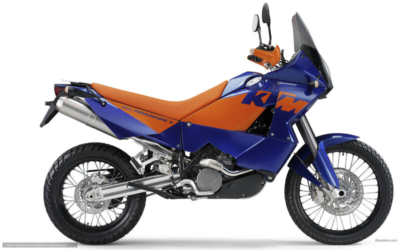 Blue and Orange Motorcycle — Neutral, Photograph