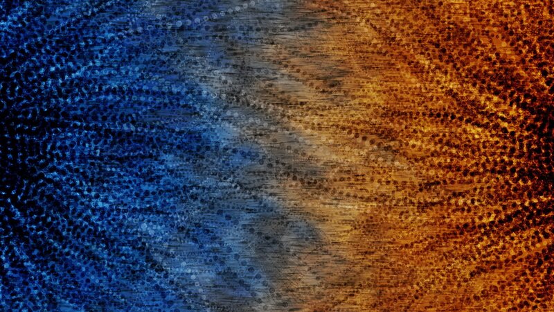 blue and orange particle texture