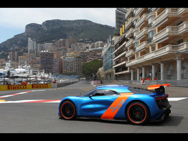 Blue and Orange Race Car — Dynamic, Afternoon
