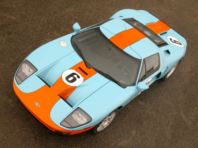 Blue and Orange Race Car — Light Blue, Dynamic