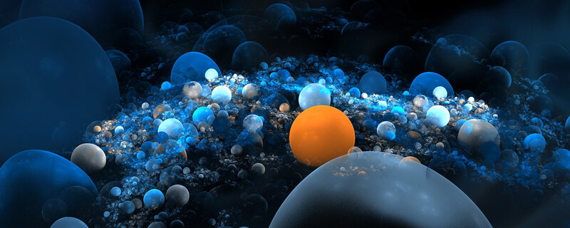 Blue and Orange Spheres