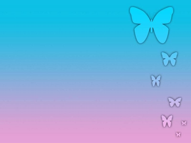 blue and pink butterfly background