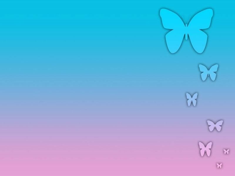 blue and pink butterfly gradient