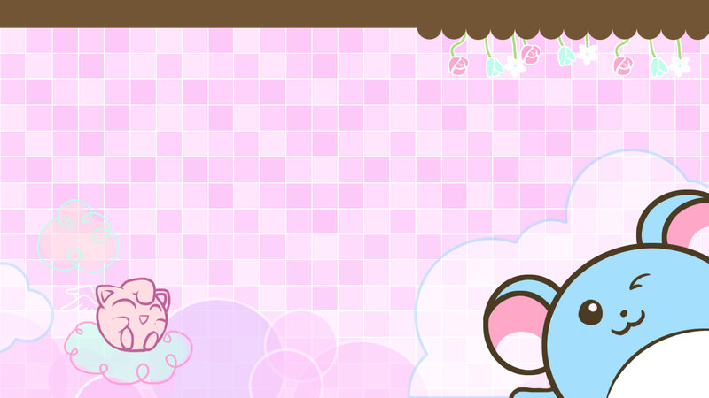 Blue and Pink Cartoon Animals