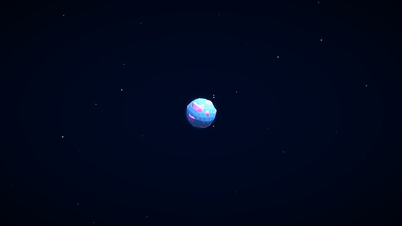 Blue and Pink Planet