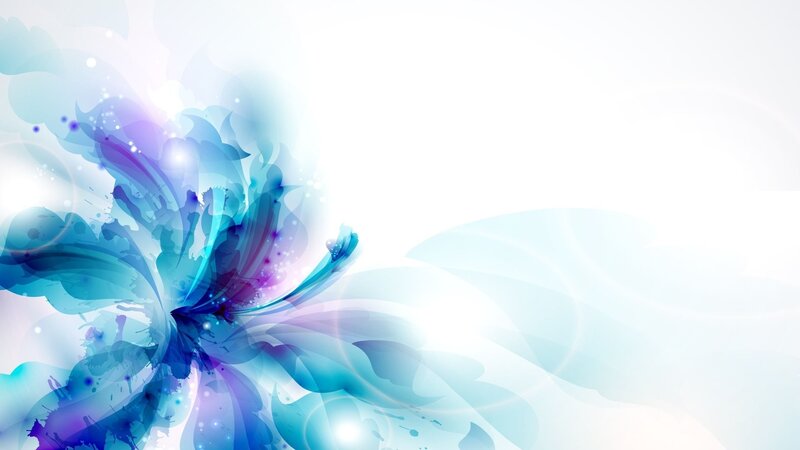 Blue and Purple Abstract Flower — Ethereal