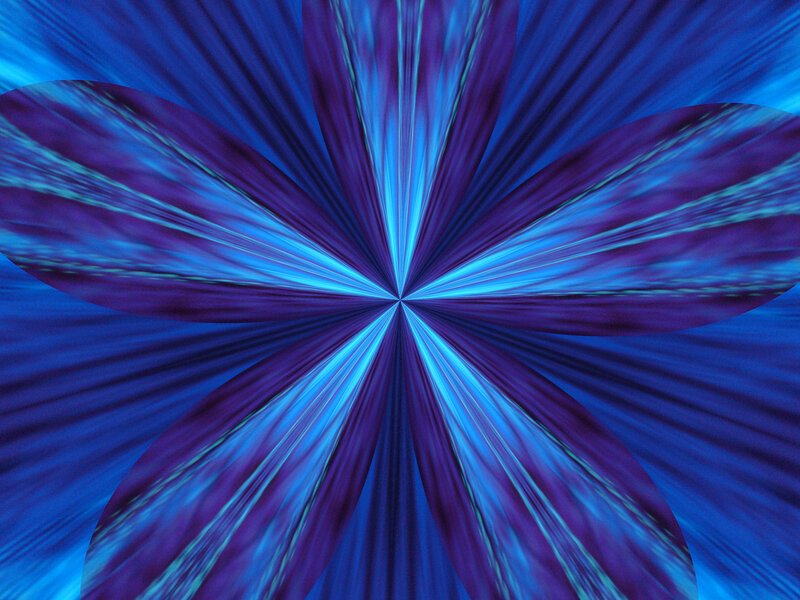 blue and purple abstract flower