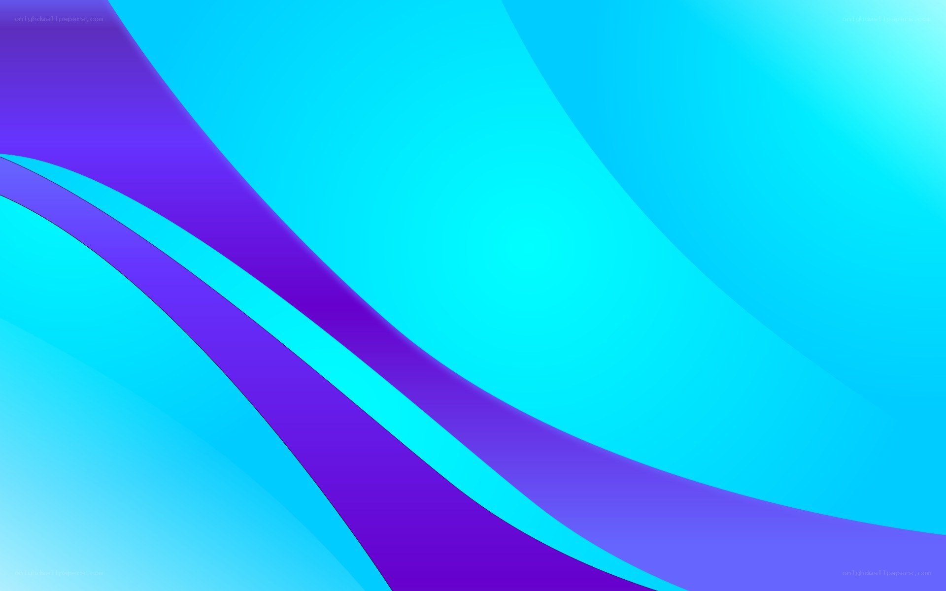 blue and purple abstract waves