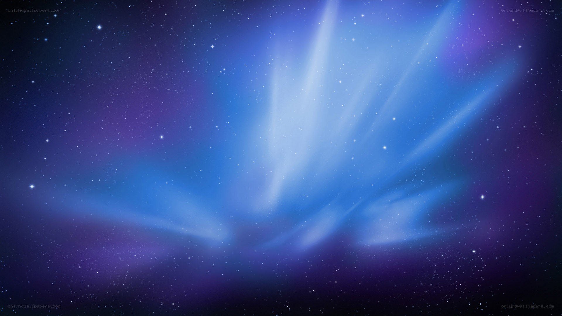 blue and purple aurora in space
