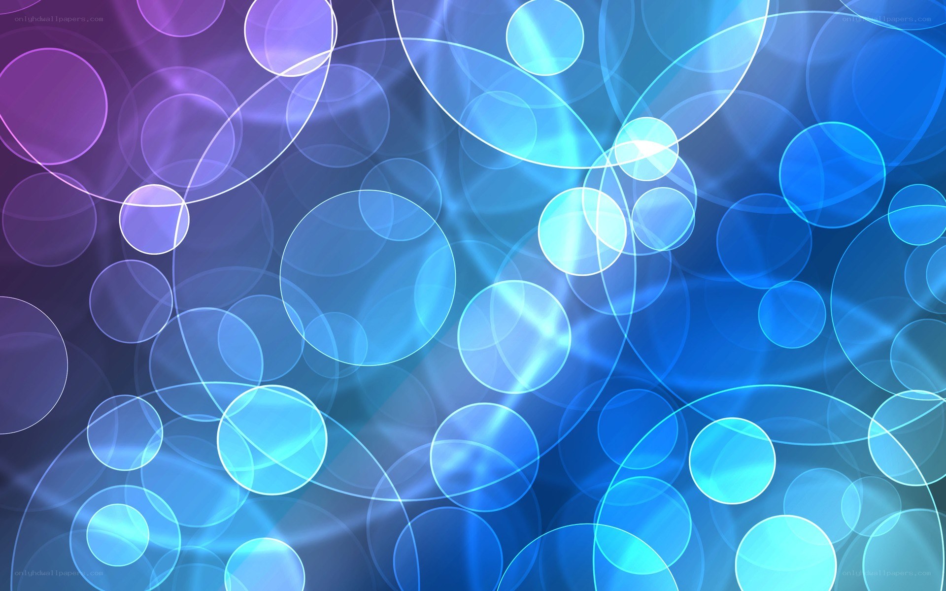 blue and purple circle abstract