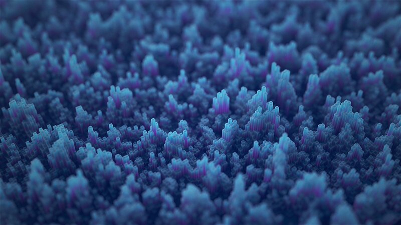 Blue and Purple Cubes