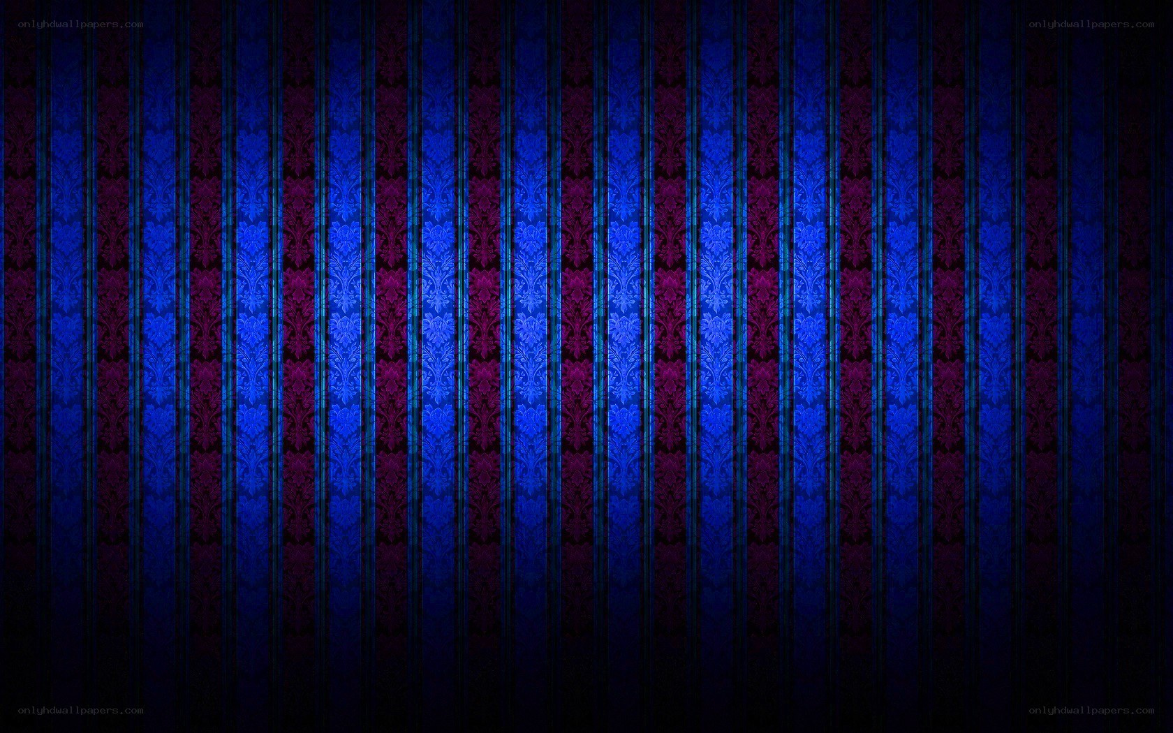 blue and purple damask pattern