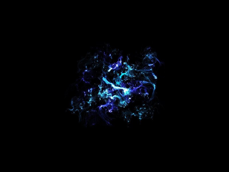blue and purple energy burst