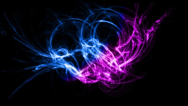 Blue and Purple Energy Swirls — Dynamic