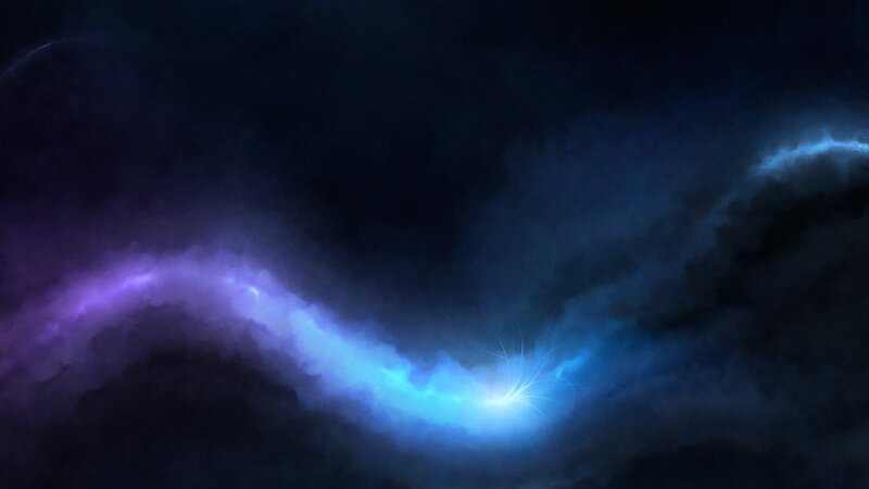 Blue and Purple Energy Wave — Dramatic