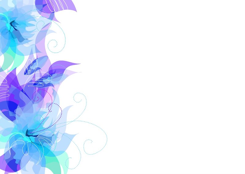 Blue and Purple Floral Design
