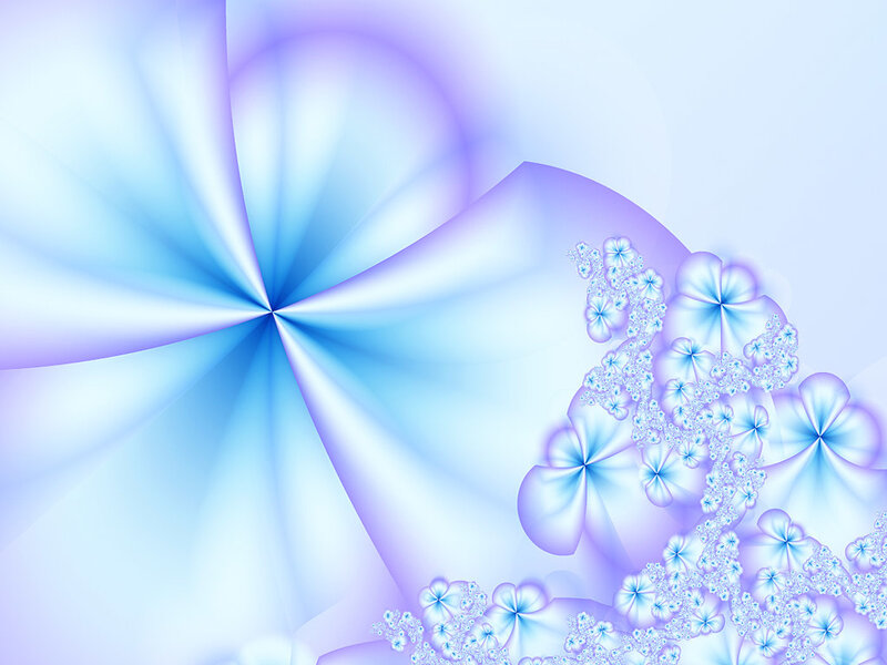 blue and purple fractal art