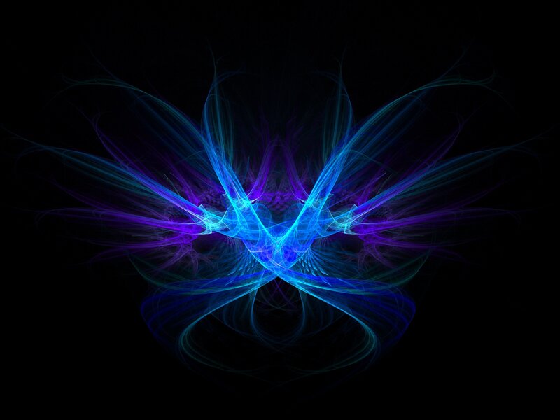 blue and purple fractal design
