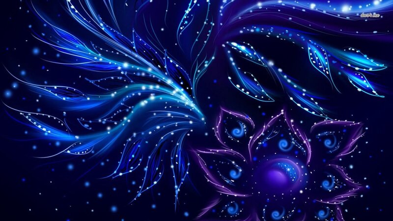 Blue and Purple Fractal Design — Ethereal