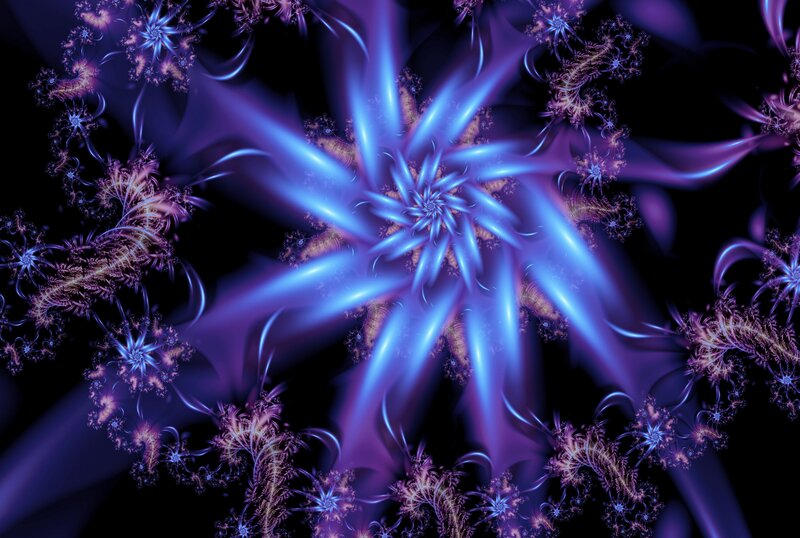 Blue and Purple Fractal