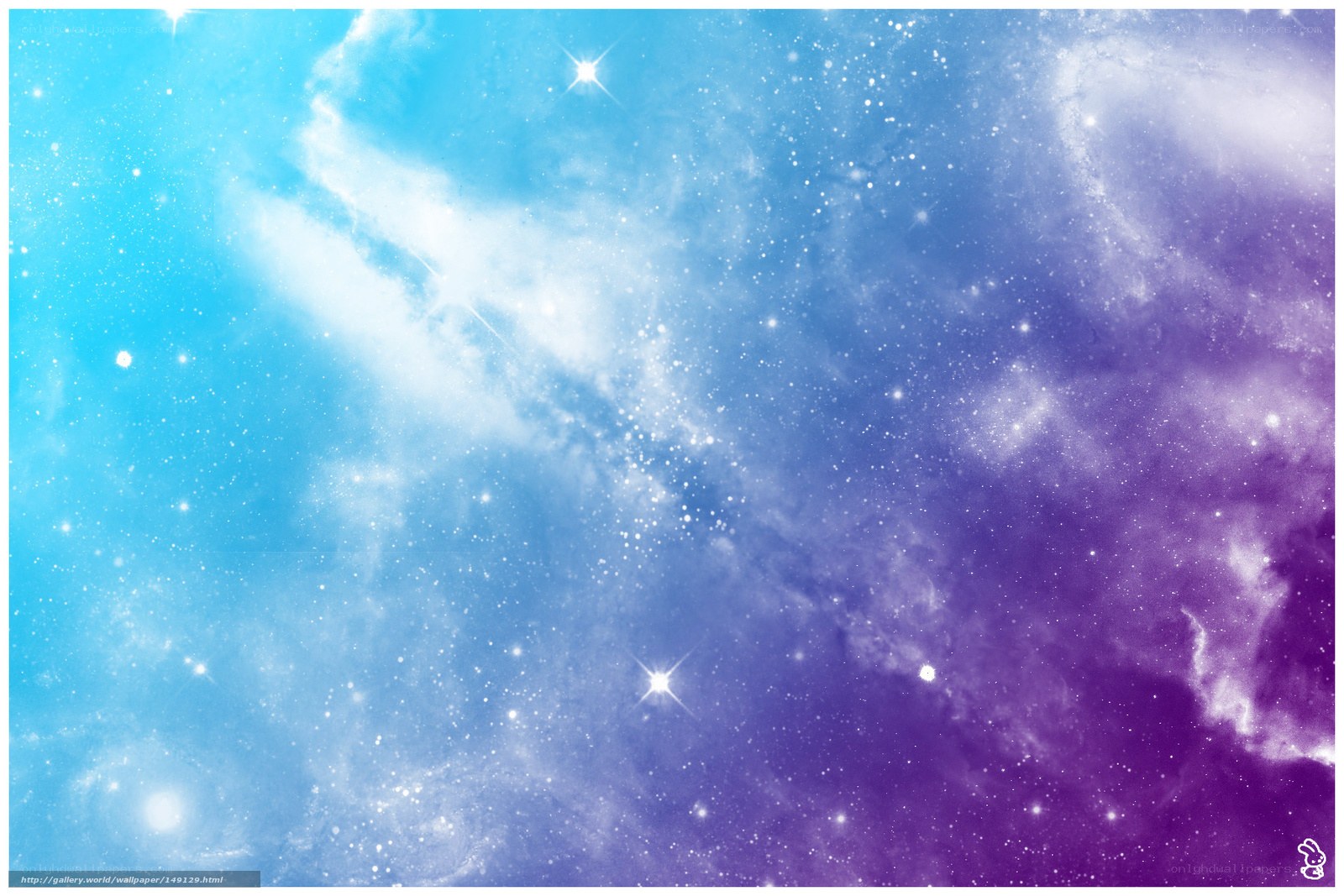 blue and purple galaxy