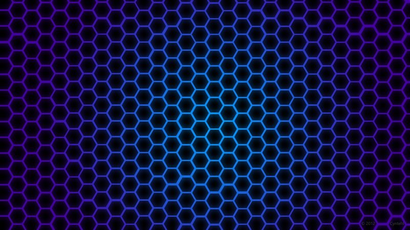 blue and purple hexagon pattern