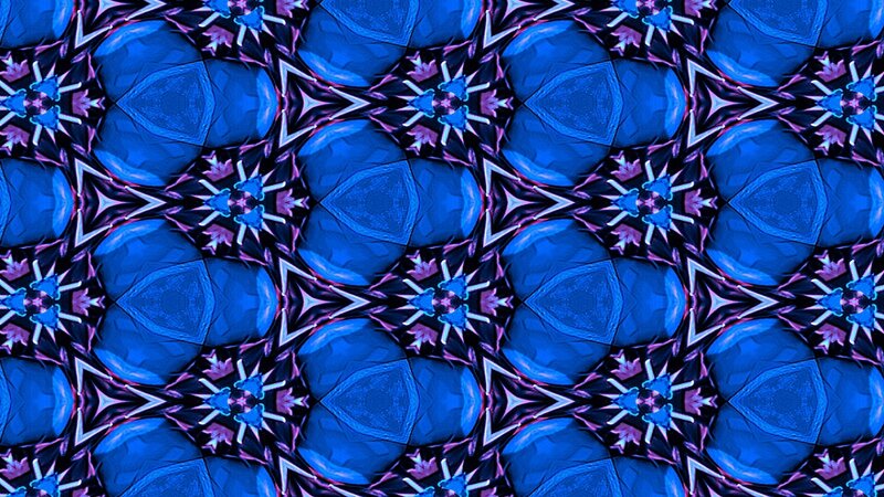 Blue and Purple Kaleidoscope