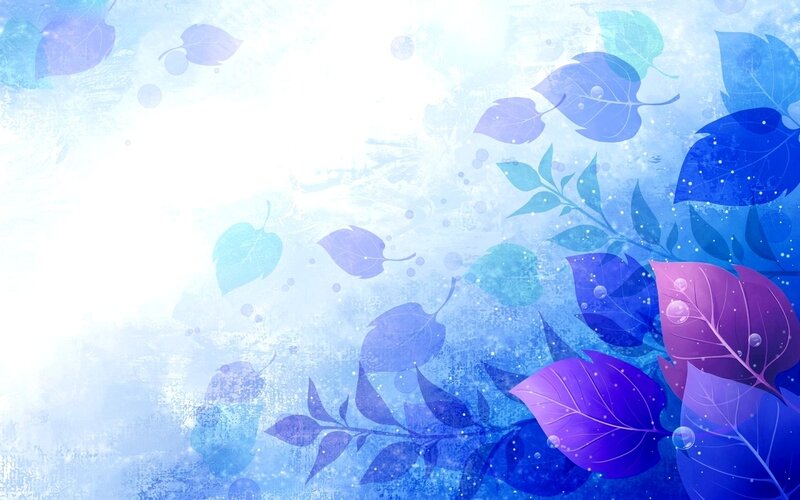 blue and purple leaf background