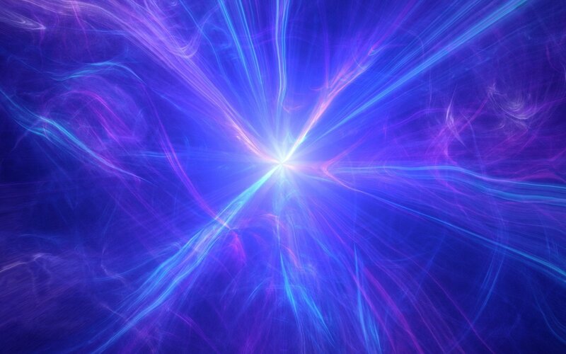 Blue and Purple Light Burst — Energetic