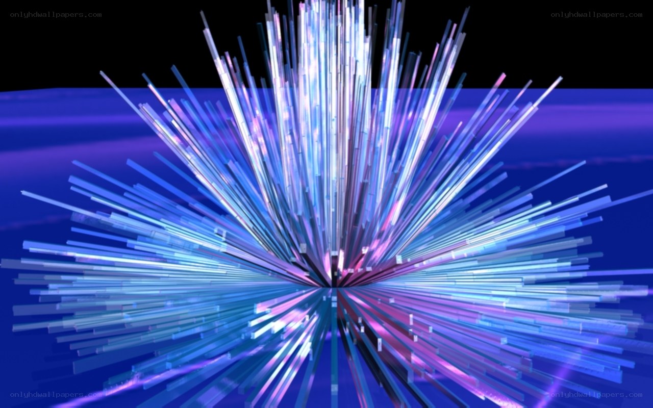 blue and purple light burst