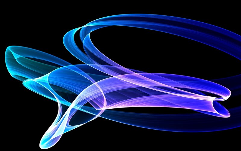 Blue and Purple Light Trails