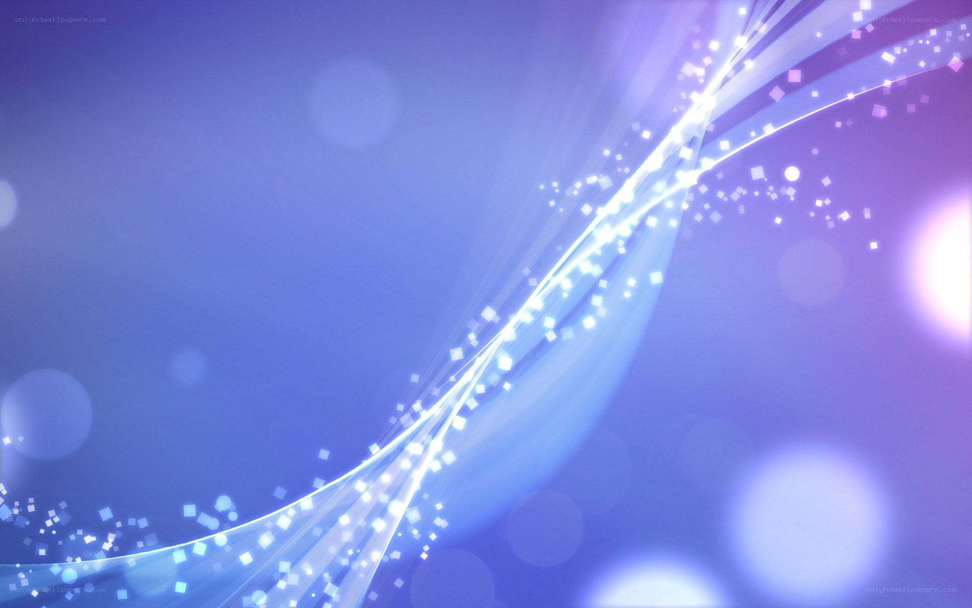 blue and purple light waves
