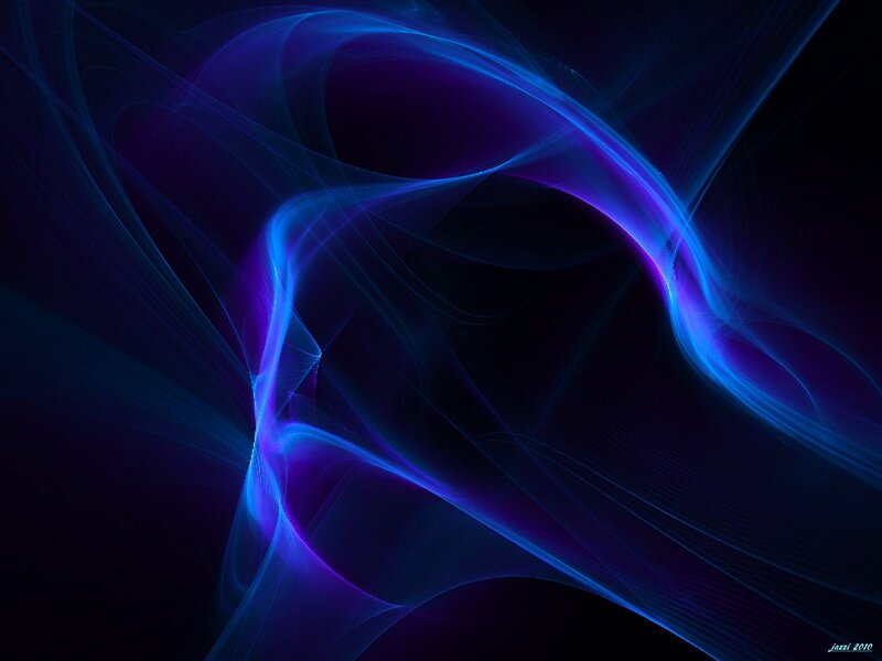 Blue and Purple Light Waves — Dynamic, Abstract, Darkness