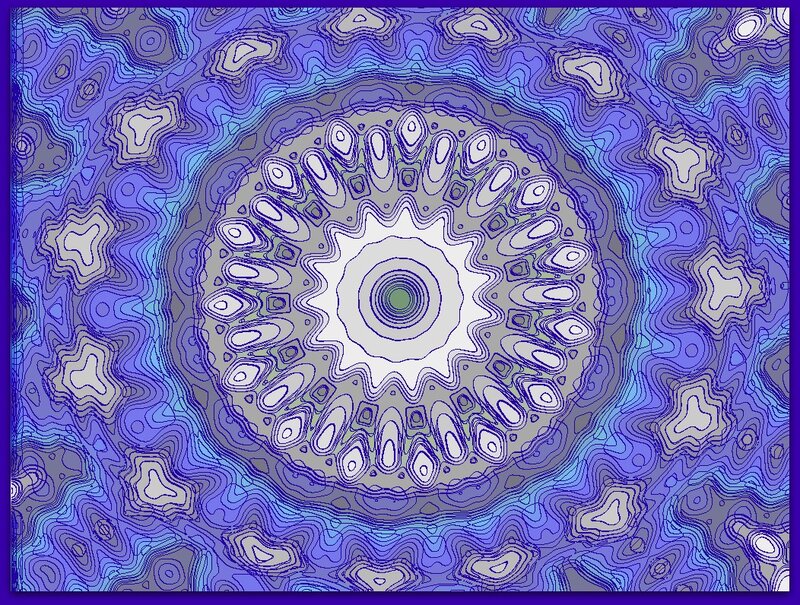 Blue and Purple Mandala — Hypnotic