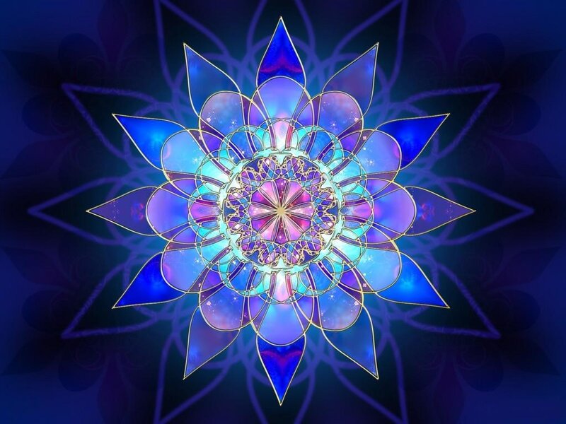 Blue and Purple Mandala — Serene