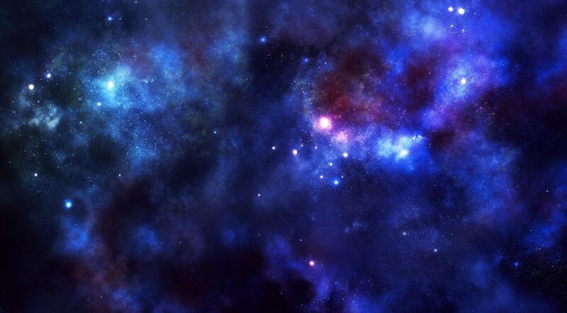Blue and Purple Nebula — Cosmic