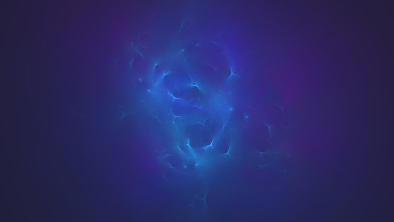Blue and Purple Nebula — Ethereal, Abstract
