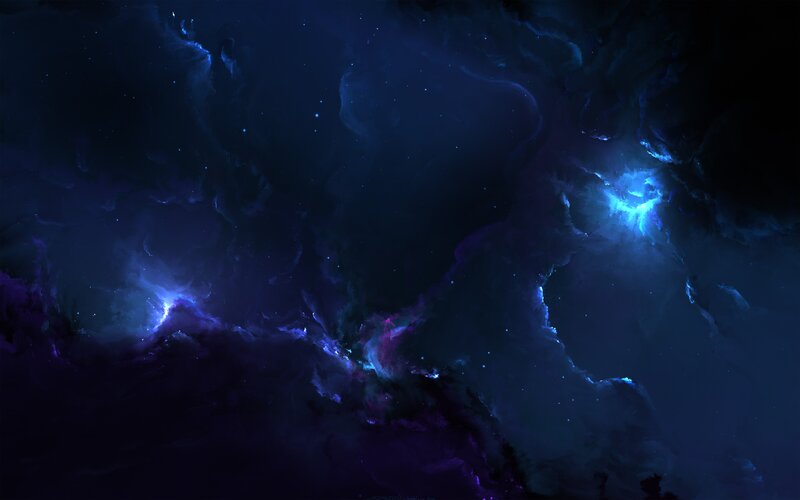 Blue and Purple Nebula