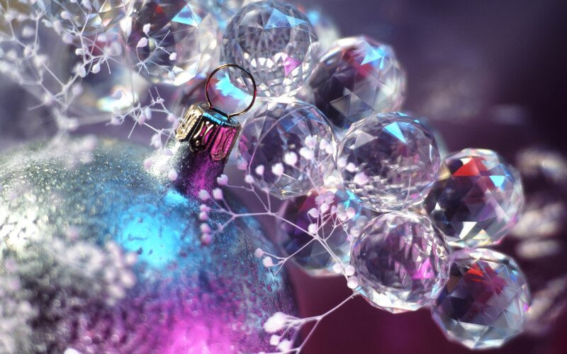 Blue and Purple Ornament