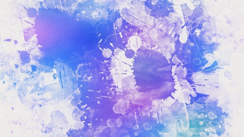 Blue and Purple Paint Splatters