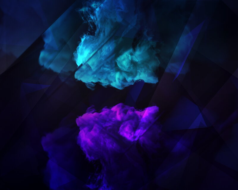 Blue and Purple Smoke Clouds