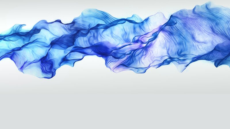 Blue and Purple Smoke — Serene, Abstract