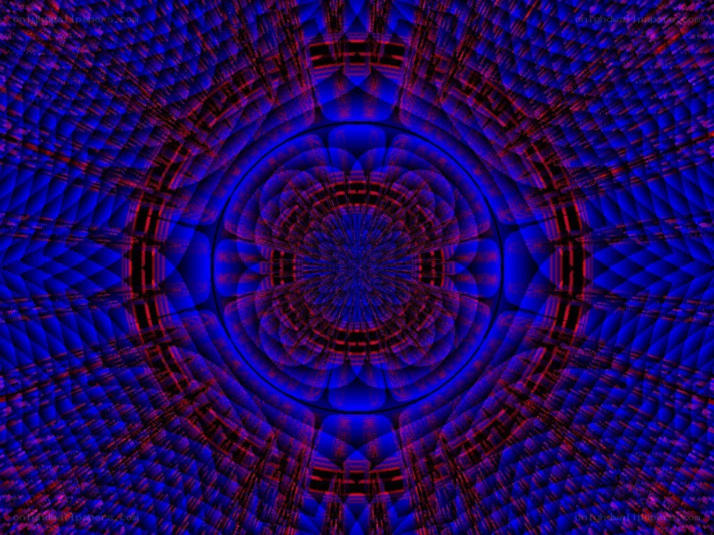 blue and red fractal pattern