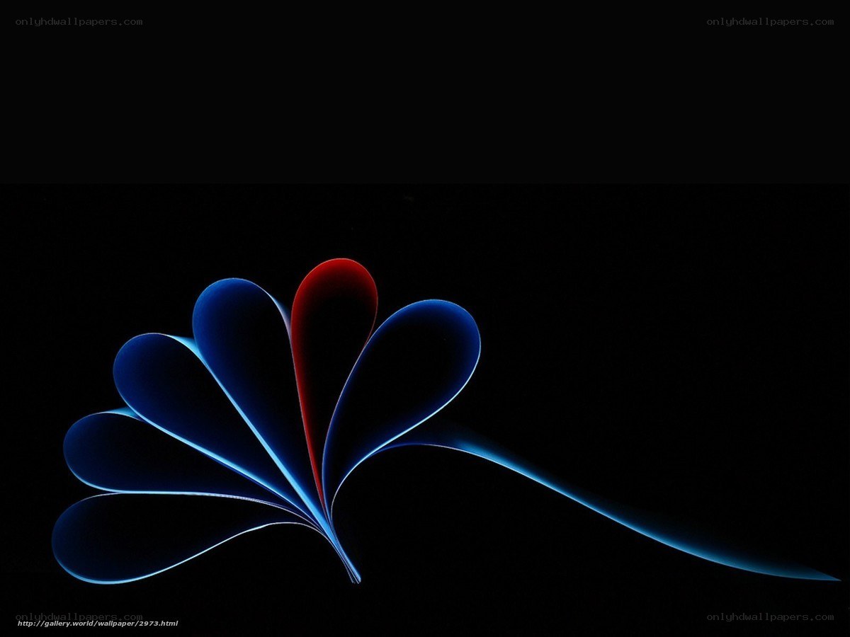 blue and red heart shapes
