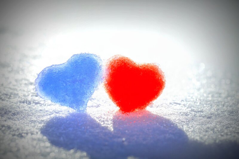 Blue and Red Hearts — Serene