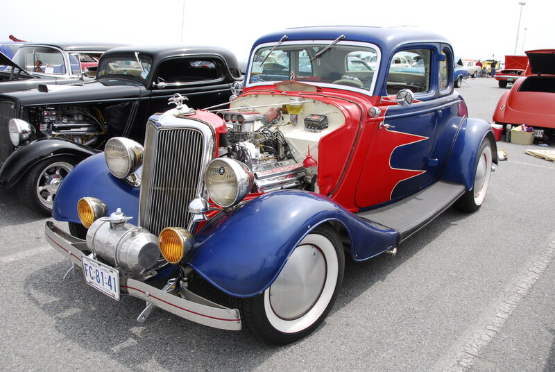 Blue and Red Hot Rod — Showcase