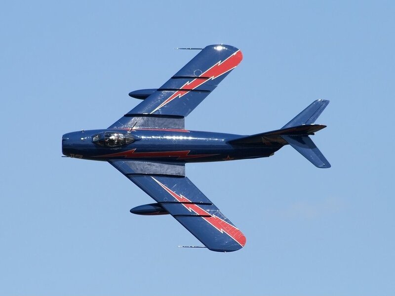 Blue and Red Jet Airplane