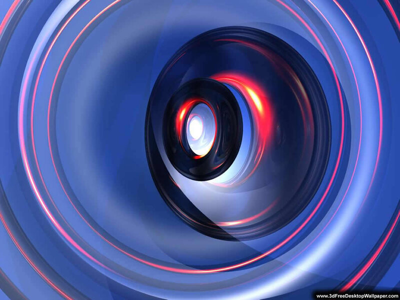 blue and red lens swirl